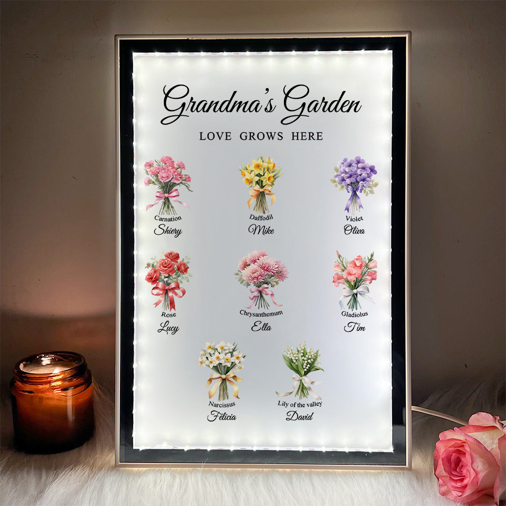 50% OFF✨Custom Birth Flower Bouquet Art Mirror