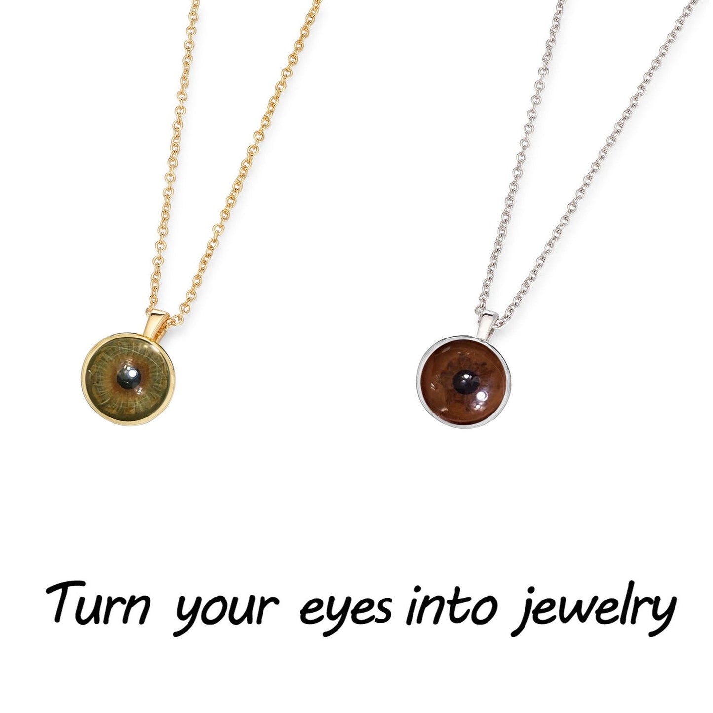 50% OFF👀Custom Unique Eyes Necklace