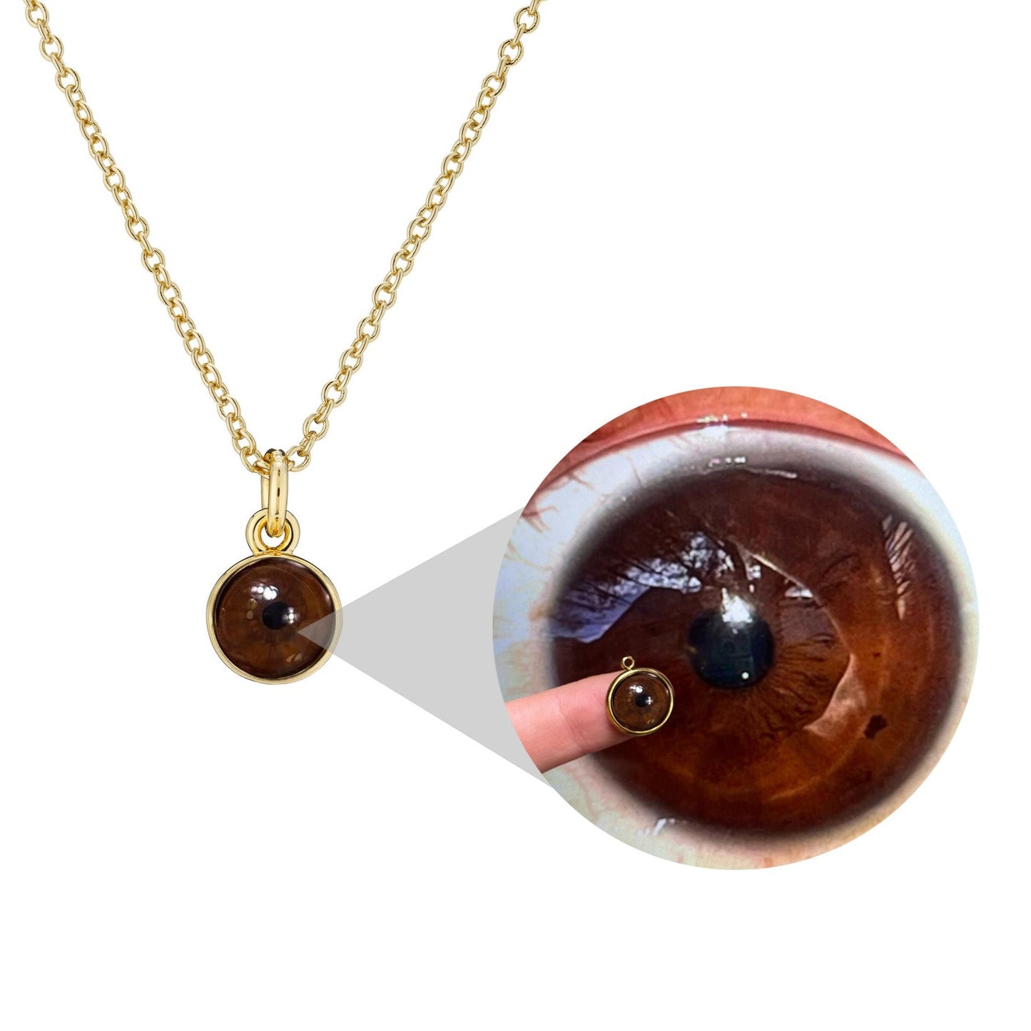 50% OFF👀Custom Unique Eyes Necklace