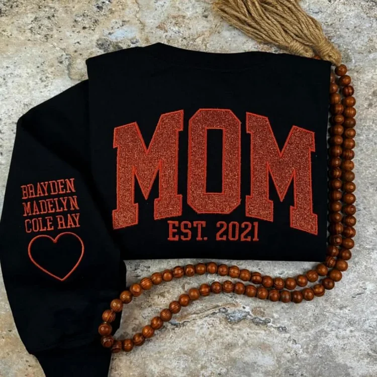 50% OFF❤️Personalized Glitter Mama Sweatshirt✨Hoodie