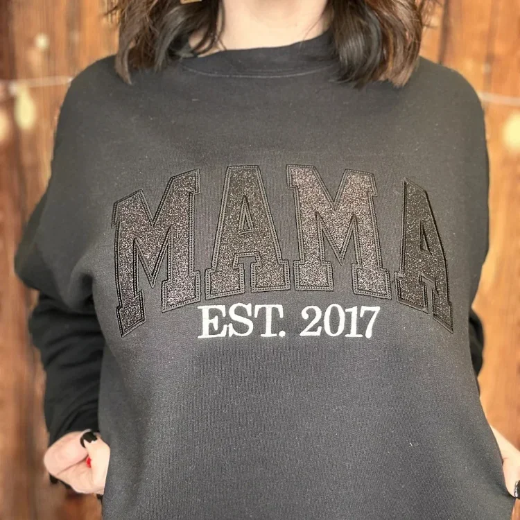 50% OFF❤️Personalized Glitter Mama Sweatshirt✨Hoodie