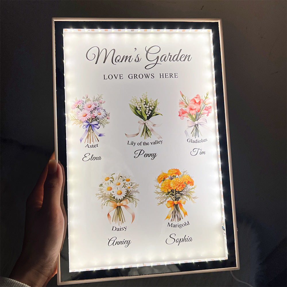 50% OFF✨Custom Birth Flower Bouquet Art Mirror
