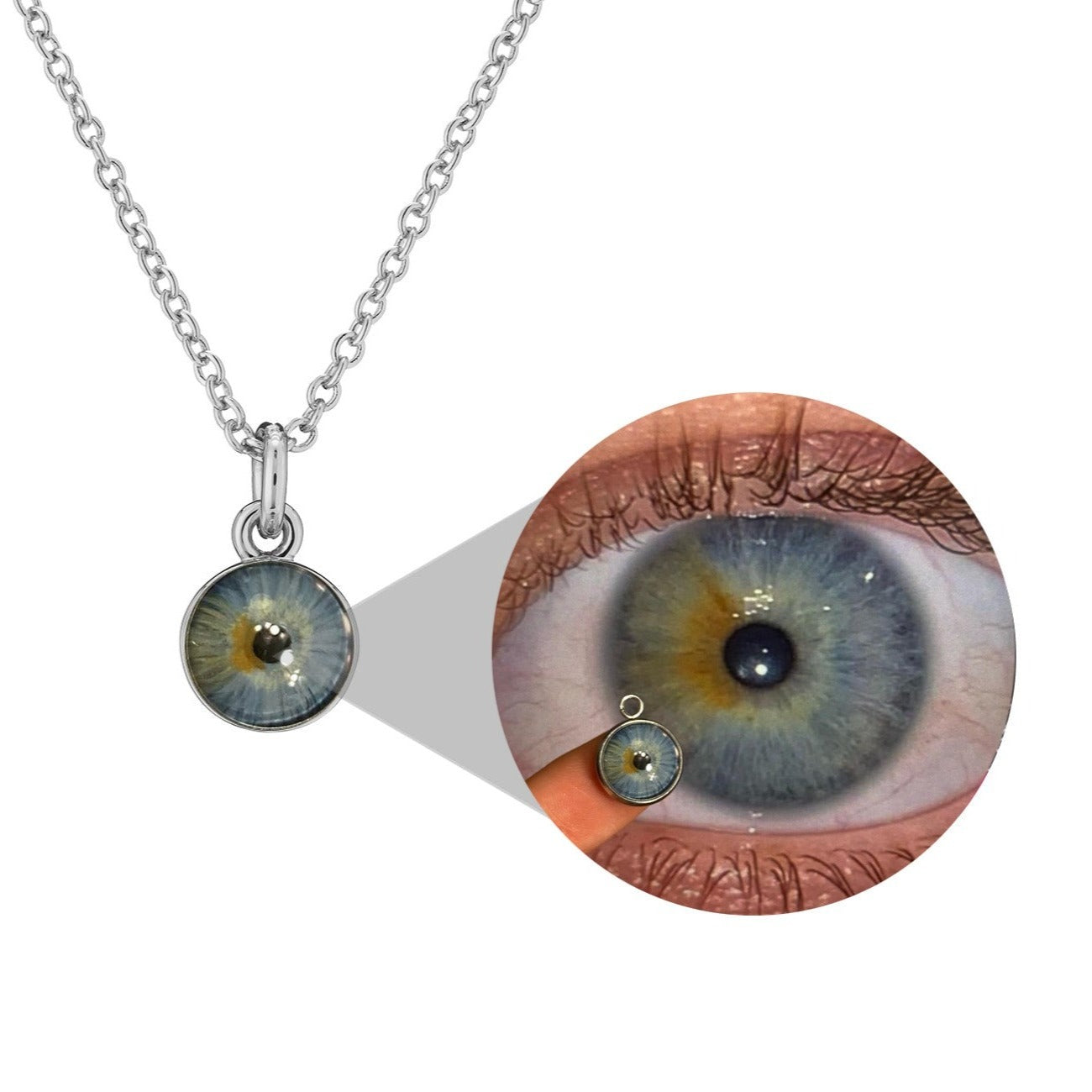 50% OFF👀Custom Unique Eyes Necklace