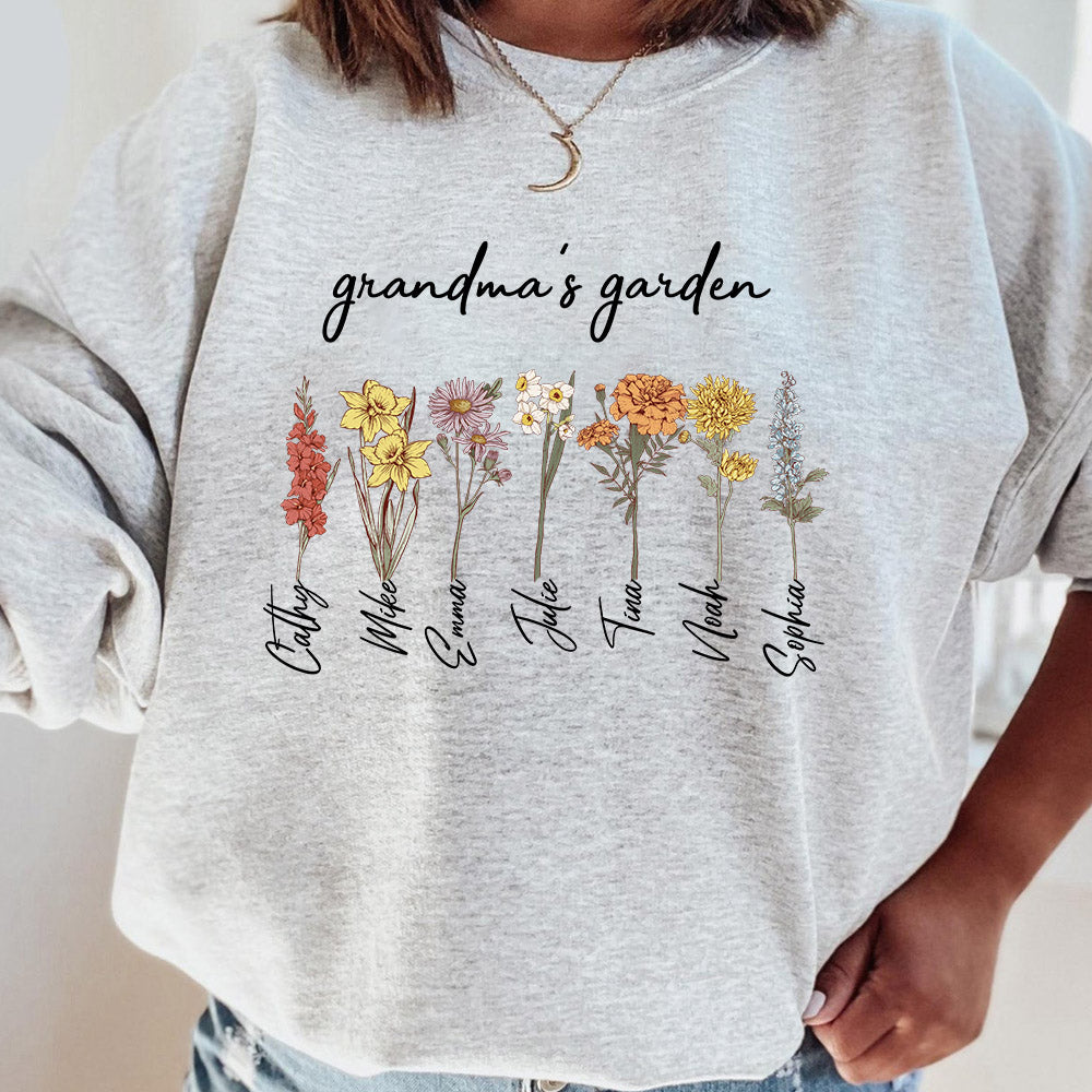 Mama's Garden is Her Children Customized Hoodie Crewneck