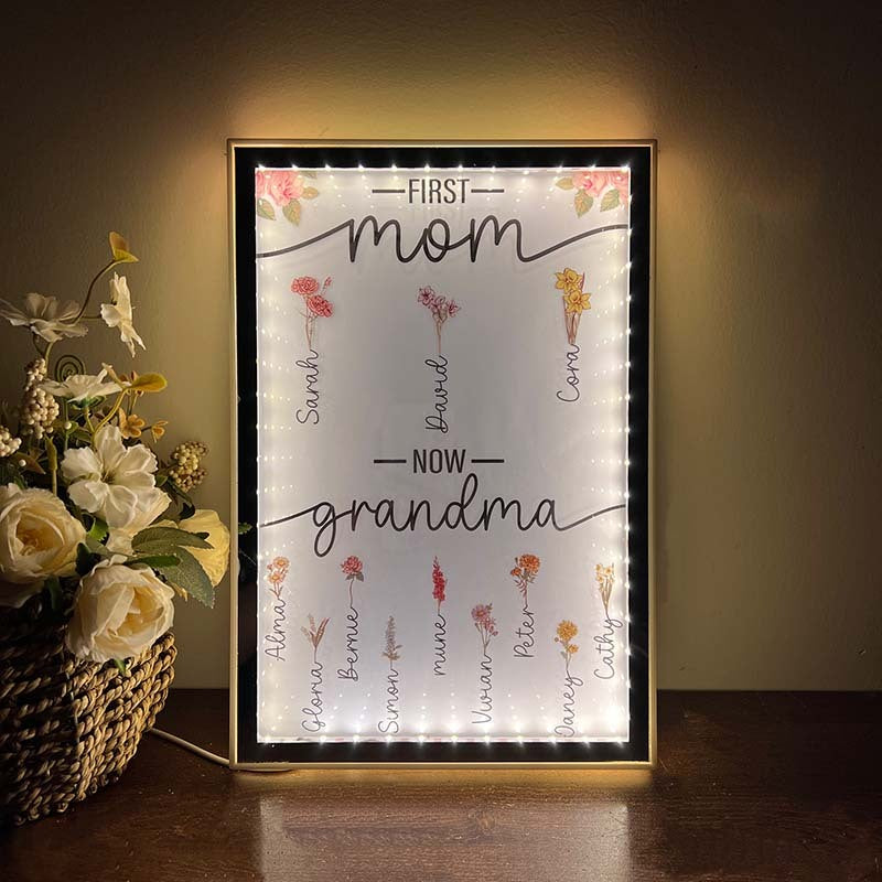 50% OFF✨First Mom Now Grandma-Led Mirror