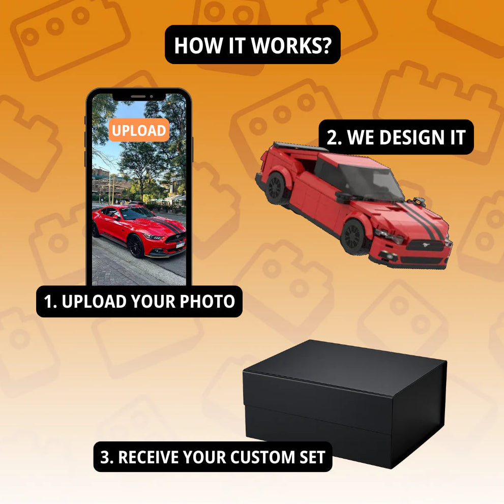 50% OFFđWorlds First Customized Car Brick Set