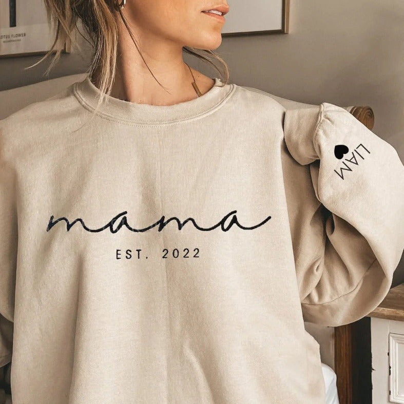 50% OFF❤️Personalized Mama Sweatshirt