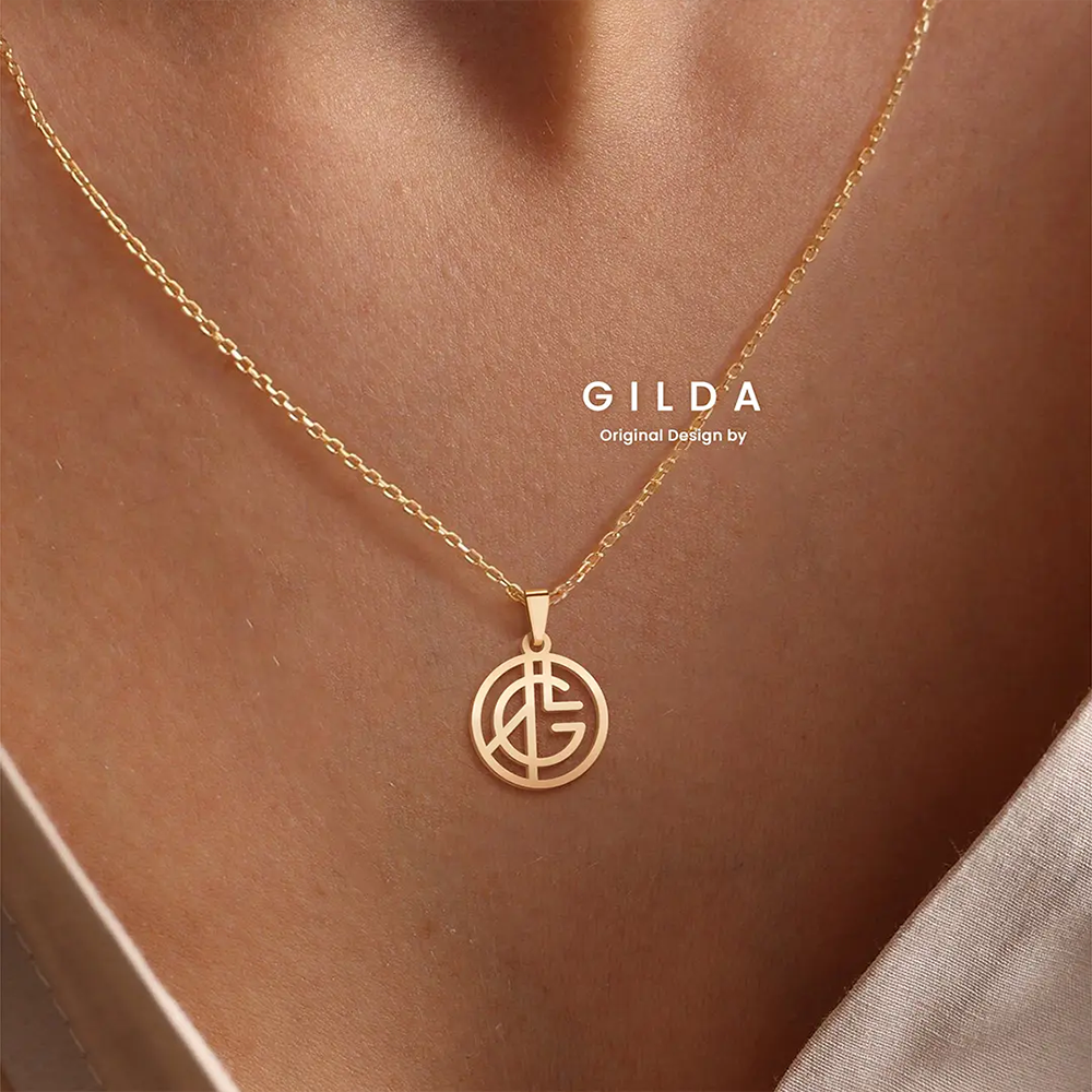 Personalized Unique Name Monogram Necklace