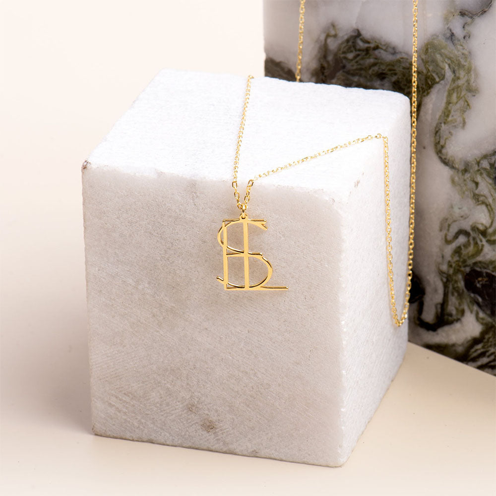 Unique Design Name Logo Necklace