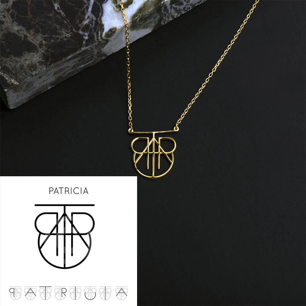 Unique Design Name Logo Necklace