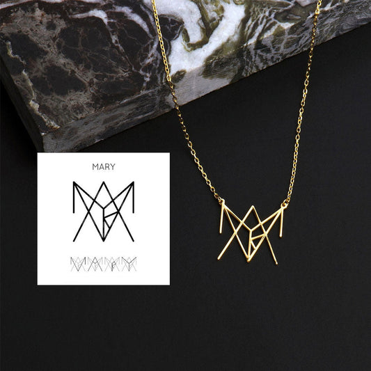 Unique Design Name Logo Necklace