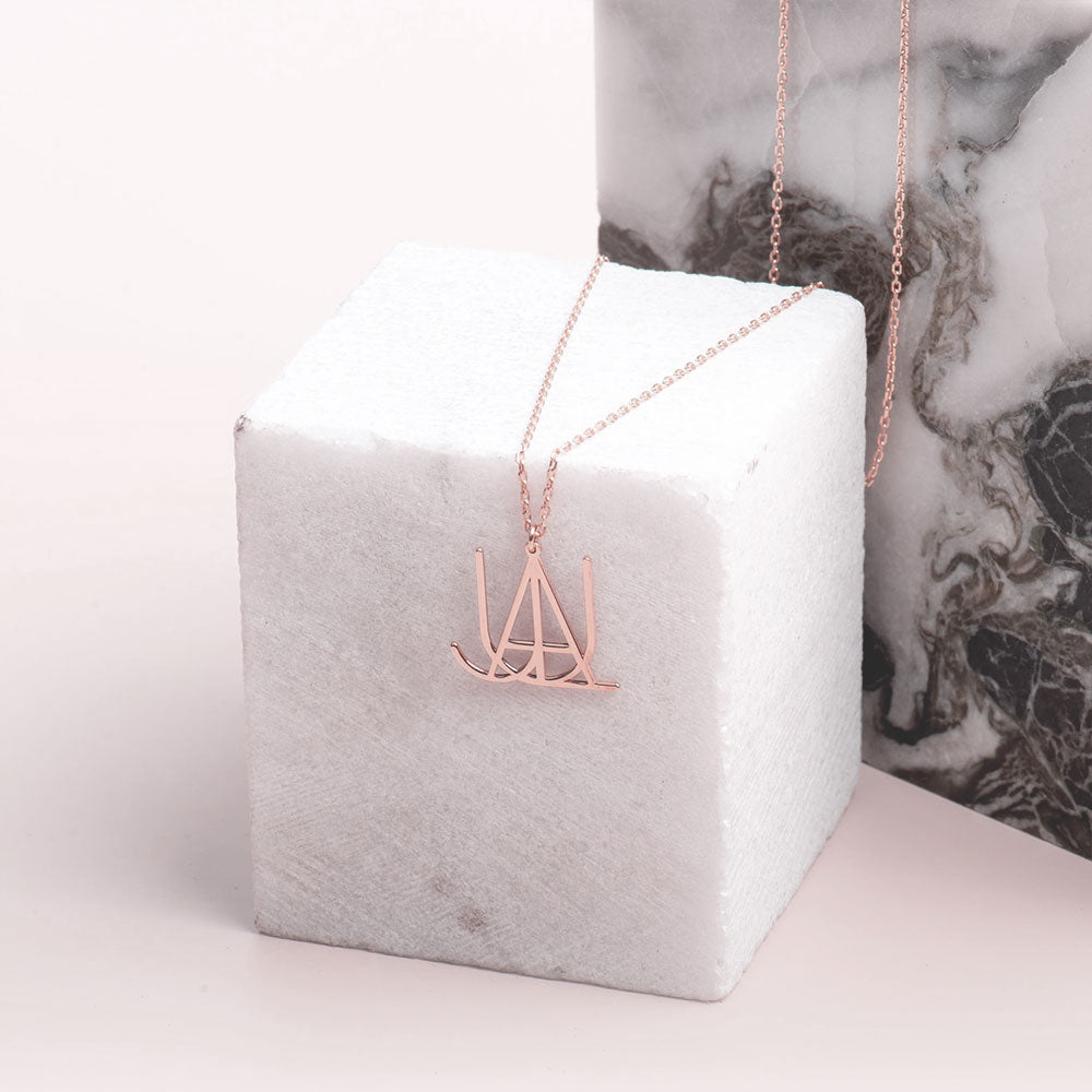 Unique Design Name Logo Necklace